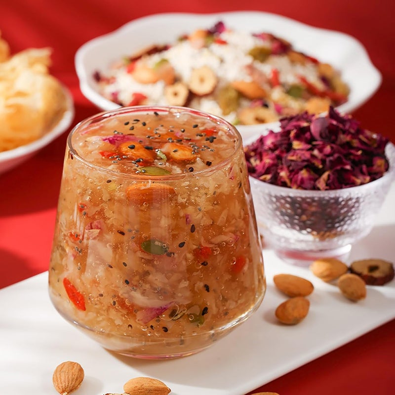 TXDYNLLK Lotus Root Powder Soup Mix with Nuts and Dried Fruits - 500g - Image 4